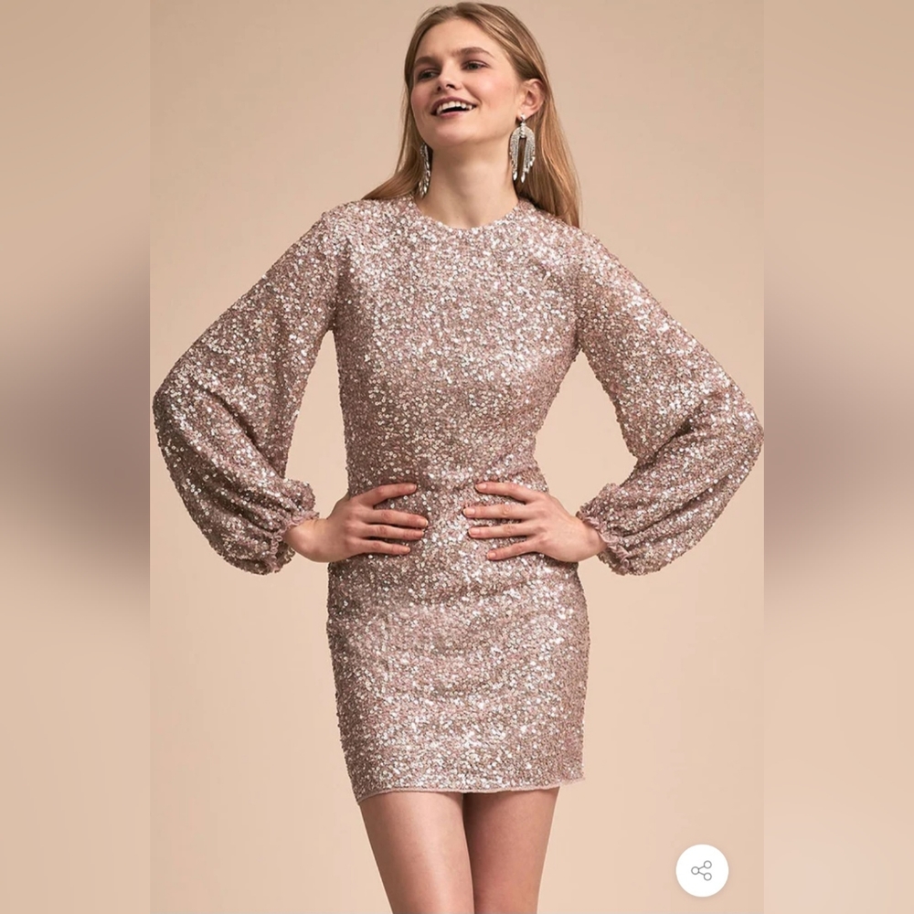 Rosedress gold sequin stretch dress L XL